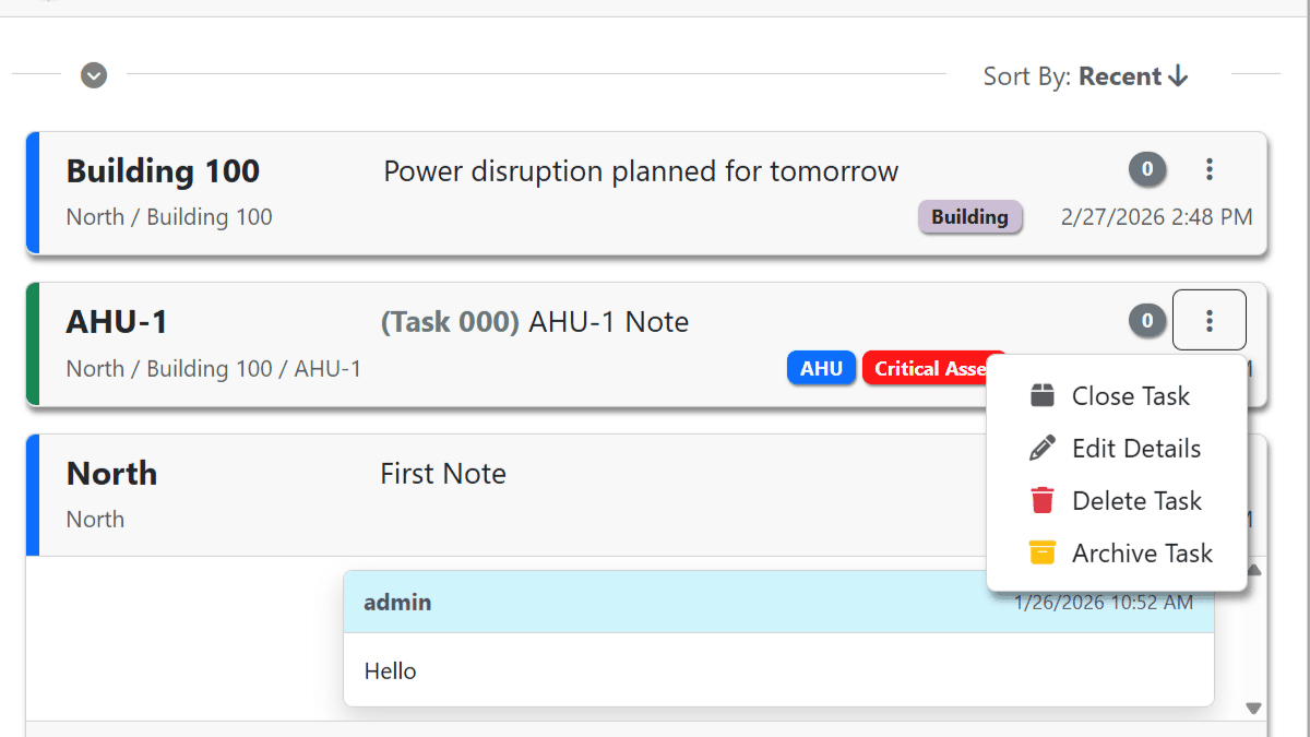 Notes & Tasks